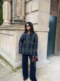 Vintage Plaid Two-Piece Set