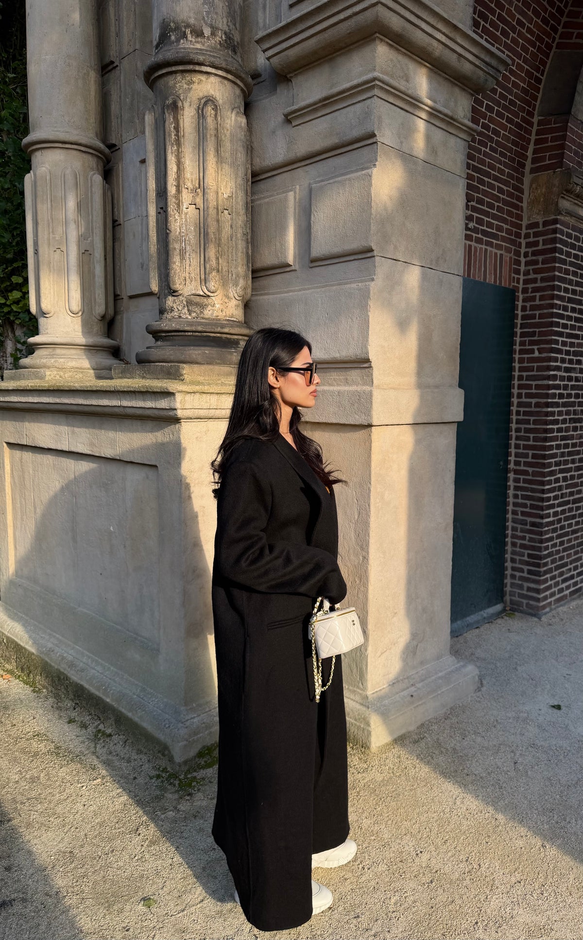 The Élise Wool Blend Belted Coat - Brown